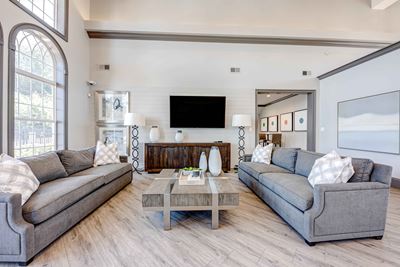 Classic Living Room Design With Television at Forest Ridge Apartments, Tennessee